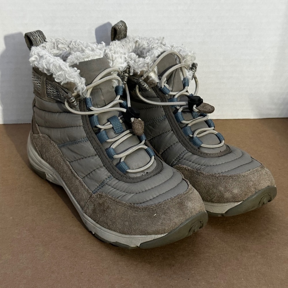 Merrell Bravada Polar Waterproof Boots Womens 7.5 Grey J003726 Good Faux Fur